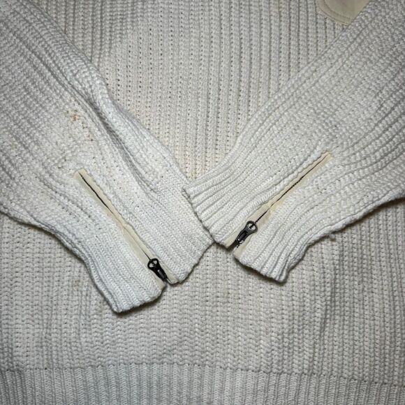 Scotch & Soda Men’s XL Cream Knit Cotton Sweater Sea You Collection Crewneck - Picture 2 of 8